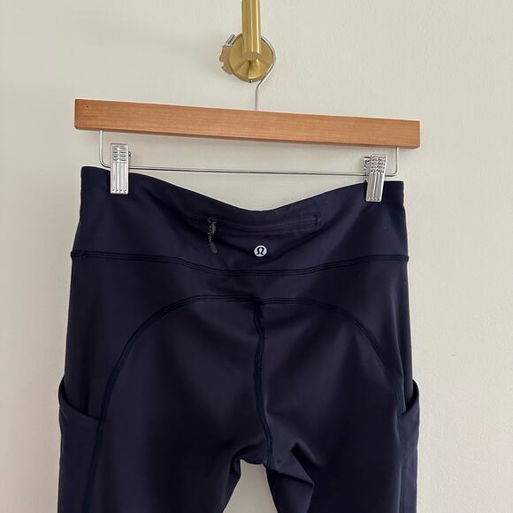 Lululemon Speed Tight V in Deep Indigo Blue 6 - Picture 9 of 12